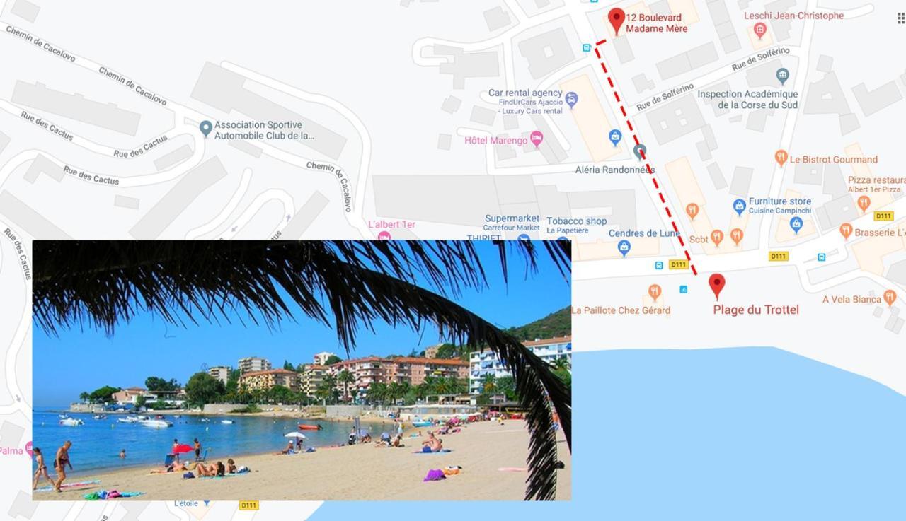 **** Mer Sea 1 A 8 Personnes 80M2 A 120M De La Mer **** Ajaccio  Dış mekan fotoğraf